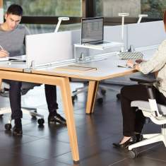 Tisch-Organisations/Trennwandsysteme, Steelcase Schreibtischaufsatz Akustik Tischblende c:scape screen