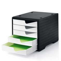 Schubladensysteme weiss Schubladenbox Papierablagen styro styroswingbox