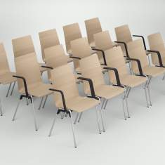 Besucherstuhl Holz Besucherstühle Konferenzstuhl Brunner, hero plus