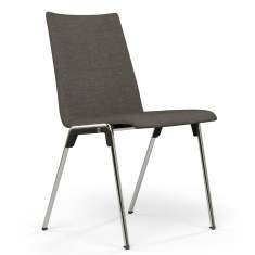 Besucherstuhl grau Besucherstühle ohne Armlehnen Konferenzstuhl stapelbar Cafeteria Stuhl Brunner hero plus 4628