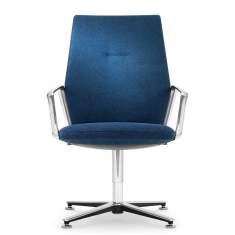 komfortabler Sessel Konferenzstuhl blau Konferenzstühle Büro Girsberger Eyla