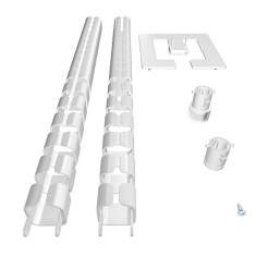 Kabelführungen weiss Kabelführungssystem Q-LAB®, Kabelschlange Geoflex