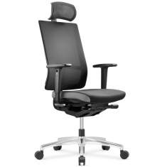 Bürostuhl schwarz Drehstuhl Netzgewebe Büro Nowy Styl Globeline mesh Bürodrehstuhl