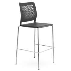 Barhocker schwarz Barstuhl Kunstoff Nowy Styl Calado