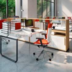 Schreibtisch weiß Trennwand Schreibtisch modern Büro Akustik Büromöbel  ROHDE & GRAHL (Nowy Styl Group), Play&Work Schreibtisch