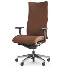 Bürostuhl braun Bürostühle Drehstuhl mit Armlehnen Bürodrehstuhl Büro Profim Action