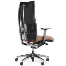 Bürostuhl braun Bürostühle Drehstuhl mit Armlehnen Bürodrehstuhl Büro Profim Action