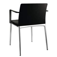 Besucherstuhl schwarz Besucherstühle Konferenzstühle Cafeteria Stühle Wilkhahn Ceno