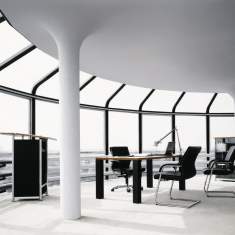 Freischwinger schwarz Besucherstühle Konferenzstuhl Büro Konferenzstühle Wilkhahn, FS-Linie Besucherstuhl