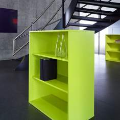 Regalschrank offen Büroregal Holz Regale grün, Echo, Standard Regal