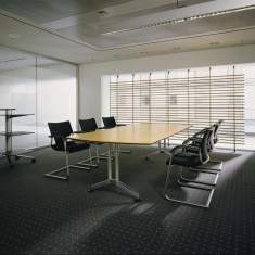 Konferenztisch modern Holz,  T-Fuss höhenverstellbar, , Wilkhahn, Logon