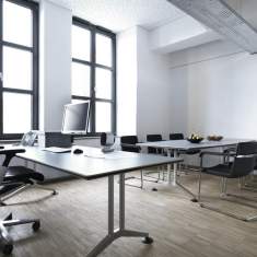 Schreibtisch Büro, Arbeitstisch Büro, Schreibtisch Holz, Design Bürotisch, Wilkhahn, Logon