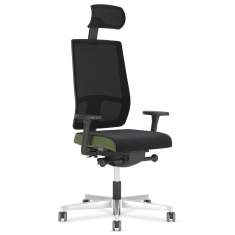 Drehstuhl Netzgewebe Bürostuhl Design Bürostühle mit Armlehnen Bürodrehstuhl schwarz Nowy Styl X-Line