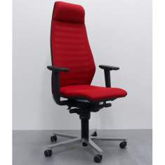 Bürostuhl rot Bürodrehstuhl BWW 6070 EB