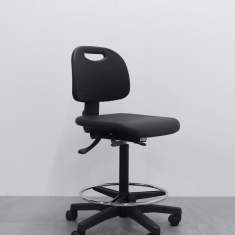 Werkstattstühle schwarz Drehstuhl Werkstattstuhl BWW 2947PU