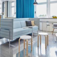 Designer Beistelltisch Set Beistelltische weiss höhenverstellbar, vitra, NesTable