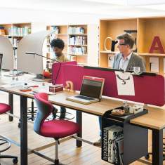 Akustikelemente Tischtrennwand schallabsorb Schreibtisch Sichtschutz Sedus, Akustik Tischelemente easy screen silent