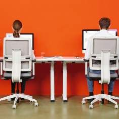 Bürostuhl grau Bürodrehstuhl moderne Bürostühle Viasit Toleo