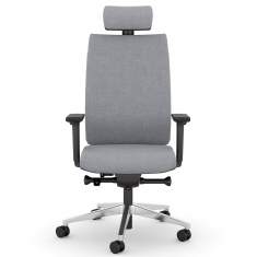 Bürostuhl grau Drehstühle ergonomischer Bürodrehstuhl exklusiv, viasit, F1