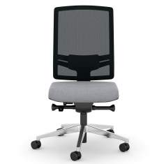 Bürostuhl grau Drehstühle schwarz ergonomischer Bürodrehstuhl exklusiv, viasit, F1