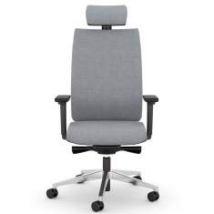 Bürostuhl grau Drehstühle ergonomischer Bürodrehstuhl exklusiv, viasit, F1 Pro