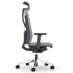 Bürostuhl grau Drehstühle ergonomischer Bürodrehstuhl exklusiv, viasit, F1 Pro