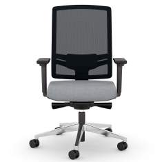 Bürostuhl grau Drehstühle ergonomischer Bürodrehstuhl exklusiv, viasit, F1 Pro Net
