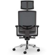 Bürostuhl grau Drehstühle ergonomischer Bürodrehstuhl exklusiv, viasit, F1 Pro Net