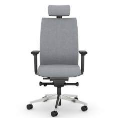 Bürostuhl grau Drehstühle ergonomischer Bürodrehstuhl exklusiv, viasit, F1 Move