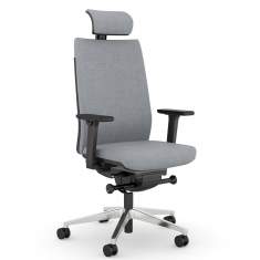 Bürostuhl grau Drehstühle ergonomischer Bürodrehstuhl exklusiv, viasit, F1 Move