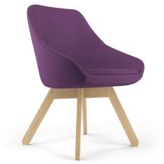 Loungesessel violett Sessel Lounge Besucherstuhl Konferenzstühle, viasit, Calyx