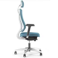Drehstühle Büro ergonomisch Bürostühle kaufen blau Bürostuhl Netzgewebe Viasit Newback