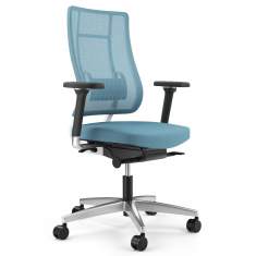 Drehstühle Büro ergonomisch Bürostühle kaufen blau Bürostuhl Netzgewebe Viasit Newback