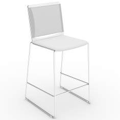Barhocker weiss viasit, klikit - Barstuhl