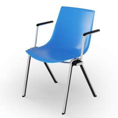 Besucherstuhl blau Besucherstühle Konferenzstuhl Konferenzstühle Cafeteria Stühle, rosconi Objektmöbel - BLAQ 468