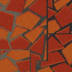 Textiler Bodenbelag Teppichfliesen Interface Rue Orange
