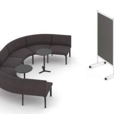 Loungemöbel Design Loungesofa grau Büro Lounge Möbel, Sedus, se:works