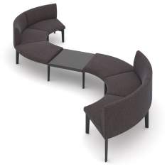 Loungemöbel Design Loungesofa grau Büro Lounge Möbel, Sedus, se:works