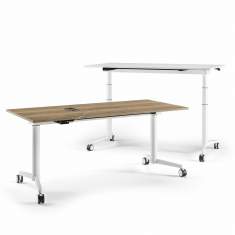 höhenverstellbare Schreibtische Seminartische klappbar Klapptisch fahrbar Assmann Büromöbel TISCHSYSTEM Pontis Hypa
