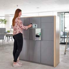 Lockerschrank Büro Schließfächerschrank digital Schließfächeränke Stauraum Sedus s3:hub