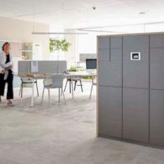 Lockerschrank Büro Schließfächerschrank digital Schließfächeränke Stauraum Sedus s3:hub