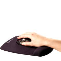 Fellowes PlushTouch™ Handgelenkauflage mit Mauspad - schwarz