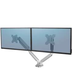 Monitorhalter Tischhalterungen Monitorhalterungen Fellowes Platinum Series Doppel Monitorarm - silber