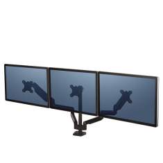 Monitorhalter Tischhalterungen Monitorhalterungen Fellowes Platinum Series Dreifach Monitorarm - Schwarz