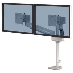 Monitorhalter Tischhalterungen silber Monitorhalterungen Fellowes Tallo Modular™ Doppel Monitorarm 2MS