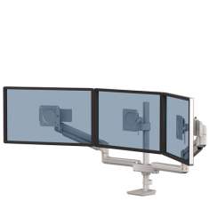 Monitorhalter Tischhalterungen silber Monitorhalterungen Fellowes Tallo Modular™ Dreifach Monitorarm 3FMS