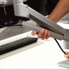 Monitorhalter Tischhalterungen Monitorhalterungen Fellowes Tallo™ Einzel Monitorarm