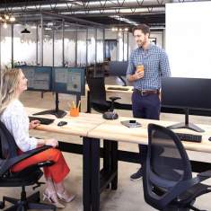 Monitorhalter Tischhalterungen Monitorhalterungen Fellowes Freistehender Einzel Monitorarm