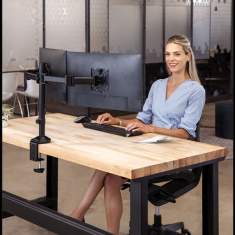 Monitorhalter Tischhalterungen Monitorhalterungen Fellowes Reflex Doppel Monitorarm