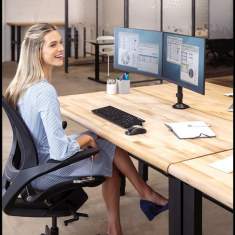 Monitorhalter Tischhalterungen Monitorhalterungen Fellowes Reflex Doppel Monitorarm